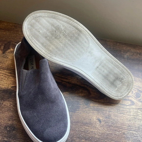 Steve Madden Fayna Gray Suede Slip On Shoes size 7 - Picture 4 of 7